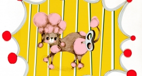 Toy Poodle spot illustration